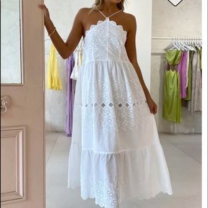 Issy embroidered maxi dress